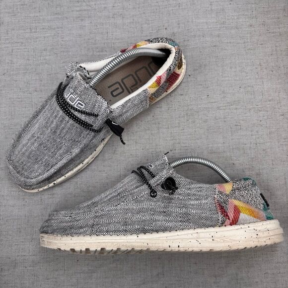 Hey Dude Wally Funk Loafer Ento Grey Multicolor Slip On Boat Shoes Men’s 9‎ - Picture 1 of 11